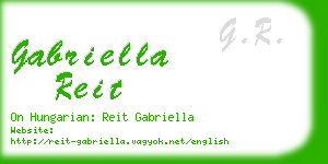 gabriella reit business card